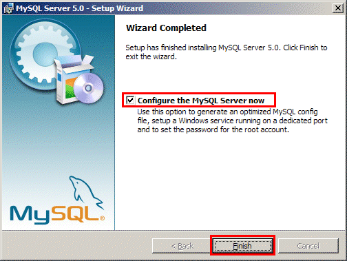 MySQL 5.0 installer